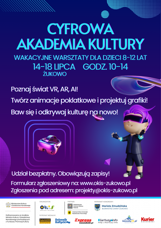 Ruszają zapisy na wakacyjne warsztaty do Cyfrowej Akademii Kultury!