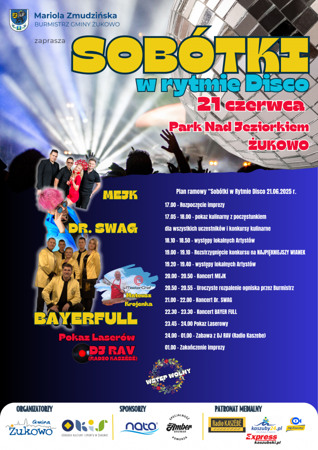 Już w najbliższą sobotę wyjątkowe Sobótki w Rytmie Disco w Parku Nad Jeziorkiem!