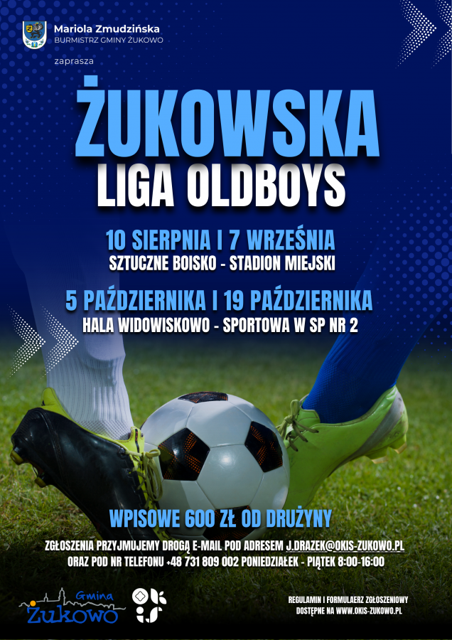 Ruszają zapisy na Żukowską Ligę OLDBOYS (35+)