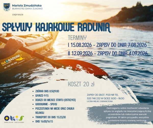 Spływy Kajakowe Radunią