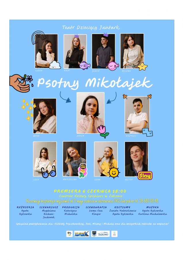 Teatr Dziecięcy Jantark zaprasza na spektakl "Psotny Mikołajek"