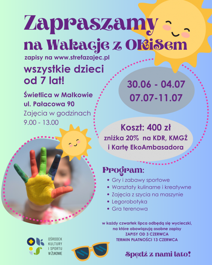 Wakacje z OKiS II tydzień: Małkowo
