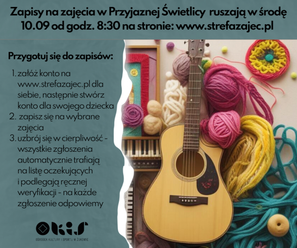 Odpalamy zapisy na zajęcia w Przyjaźni