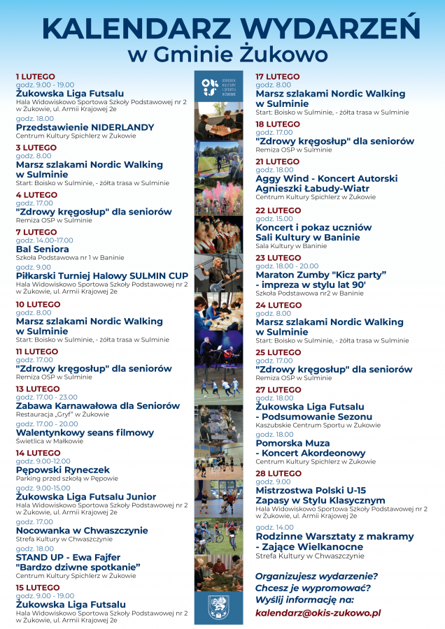 Kalendarz wydarzeń na luty