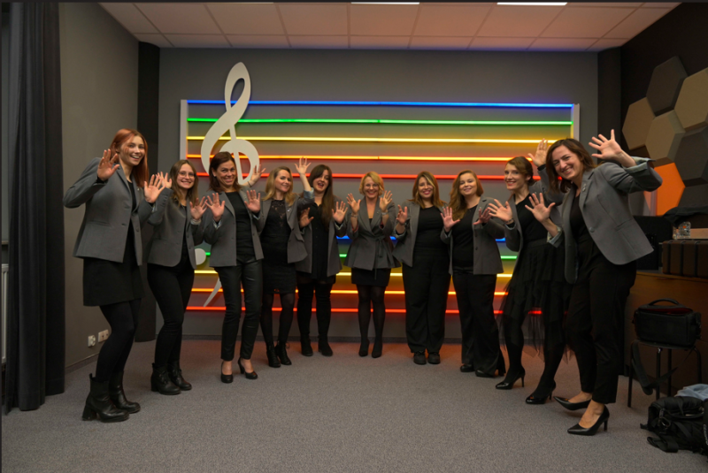 członkowie chóru Ascoltate