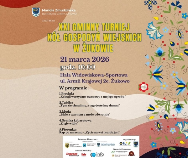 XXI GMINNY TURNIEJ KÓŁ GOSPODYŃ WIEJSKICH W ŻUKOWIE