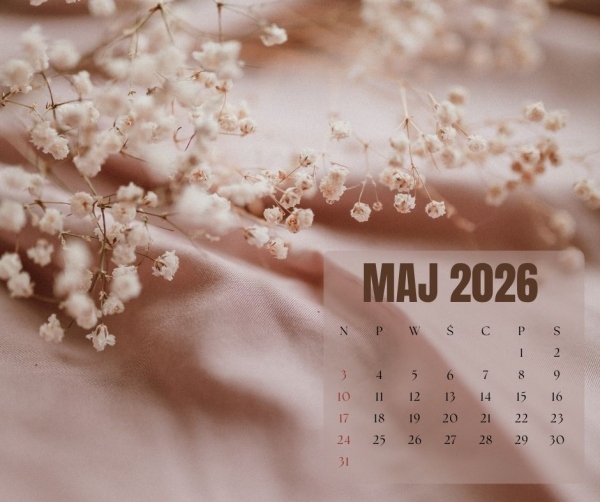 KALENDARZ WYDARZEŃ NA MAJ 