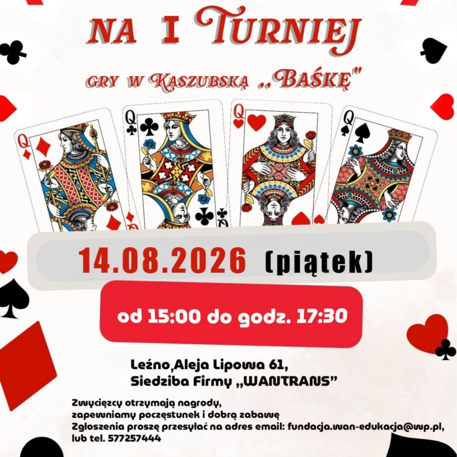 TURNIEJ GRY W BAŚKĘ!